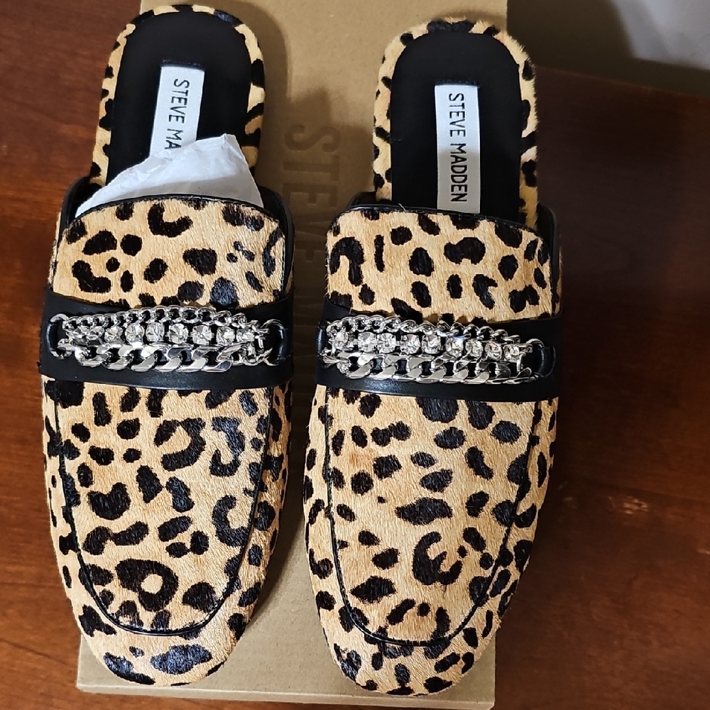 Steve Madden Kalista-L Leopard Print Women's Muled Size 9